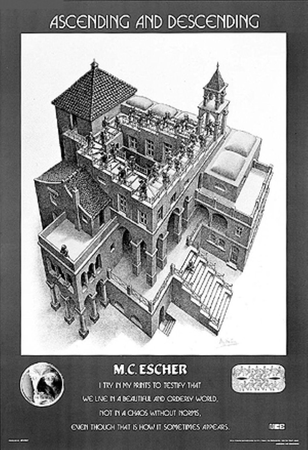 B-61-223 Japan Puzzle M.C.Escher - Ascending and Descending