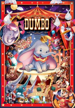 D-1000-040 Tenyo Disney Flying Dumbo and Circus