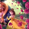 D-1000-060 Tenyo Disney Princess Belle Beauty and the Beast on the Rose Trail