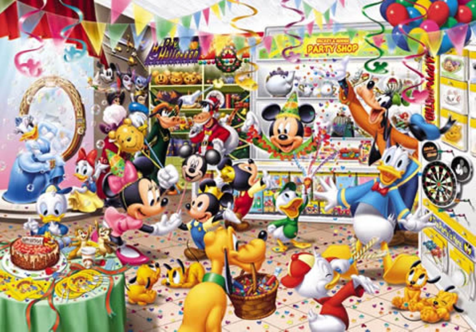 D-1000-279 Tenyo Disney Mickey Minnie Party Shop