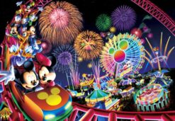 D-1000-360 Tenyo Disney Mickey Minnie Roller Coaster Memory