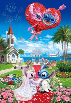 D-1000-381 Tenyo Disney Lilo and Stitch Church Wedding