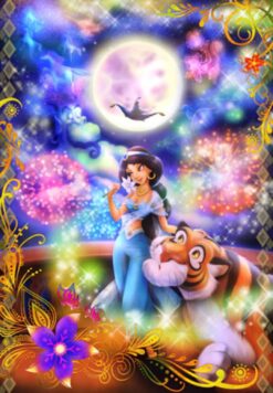 D-1000-450 Tenyo Disney Princess Jasmine Aladdin Riding the Magic of Love