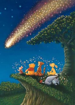 D-108-858 Tenyo Disney Winnie the Pooh Piglet - Meteor shower
