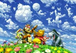 D-108-859 Tenyo Disney Winnie the Pooh Piglet and Friends