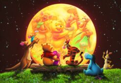 D-2000-517 Tenyo Disney Winnie the Pooh Piglet Eeyore Moonlight Party