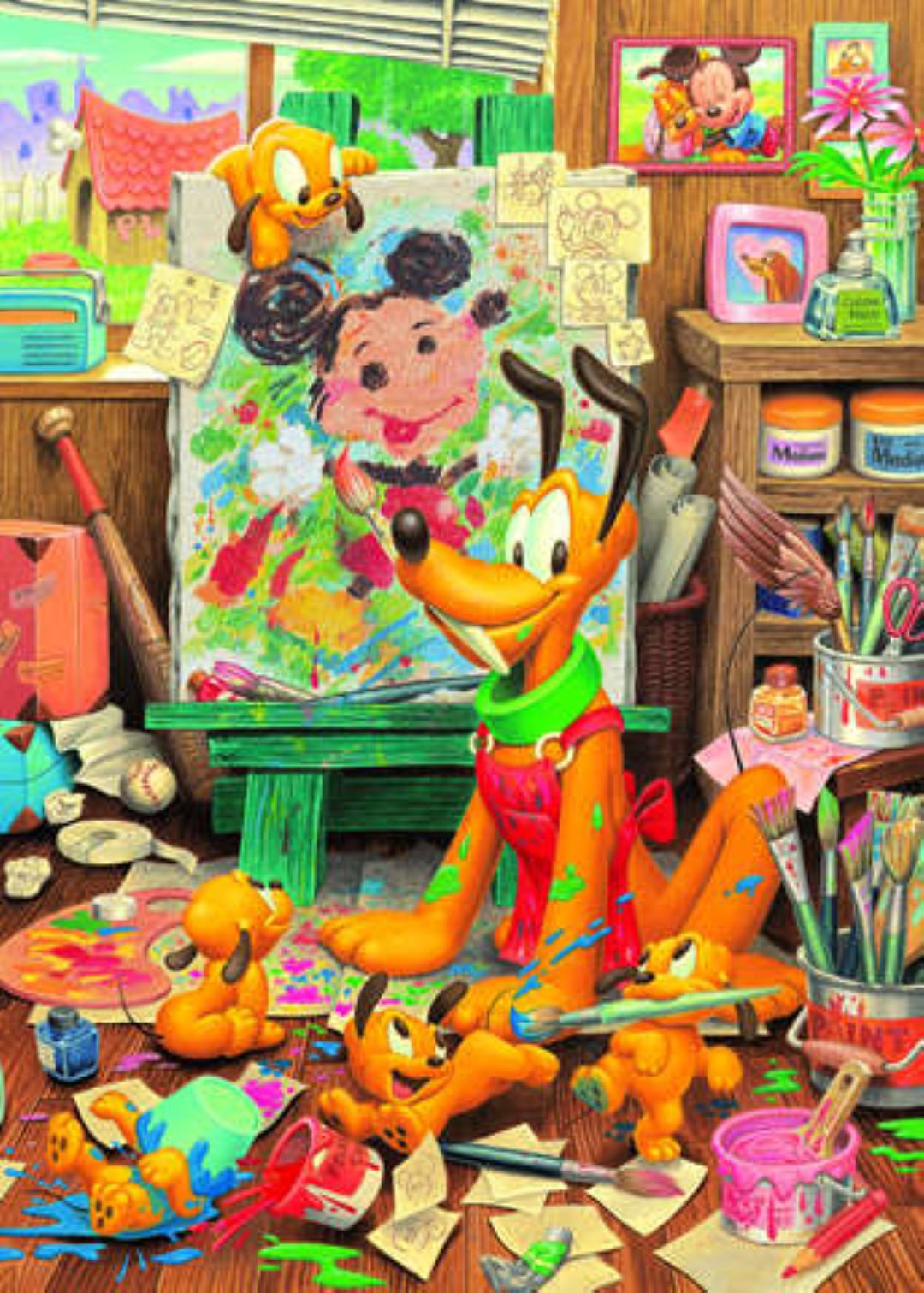 D-2000-518 Tenyo Disney Pluto Art Drawing