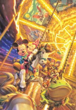 D-2000-601 Tenyo Disney Minnie Mickey Merry-go-round
