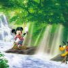 D-300-293 Tenyo Disney Mickey Mouse and Pluto Fishing Paradise