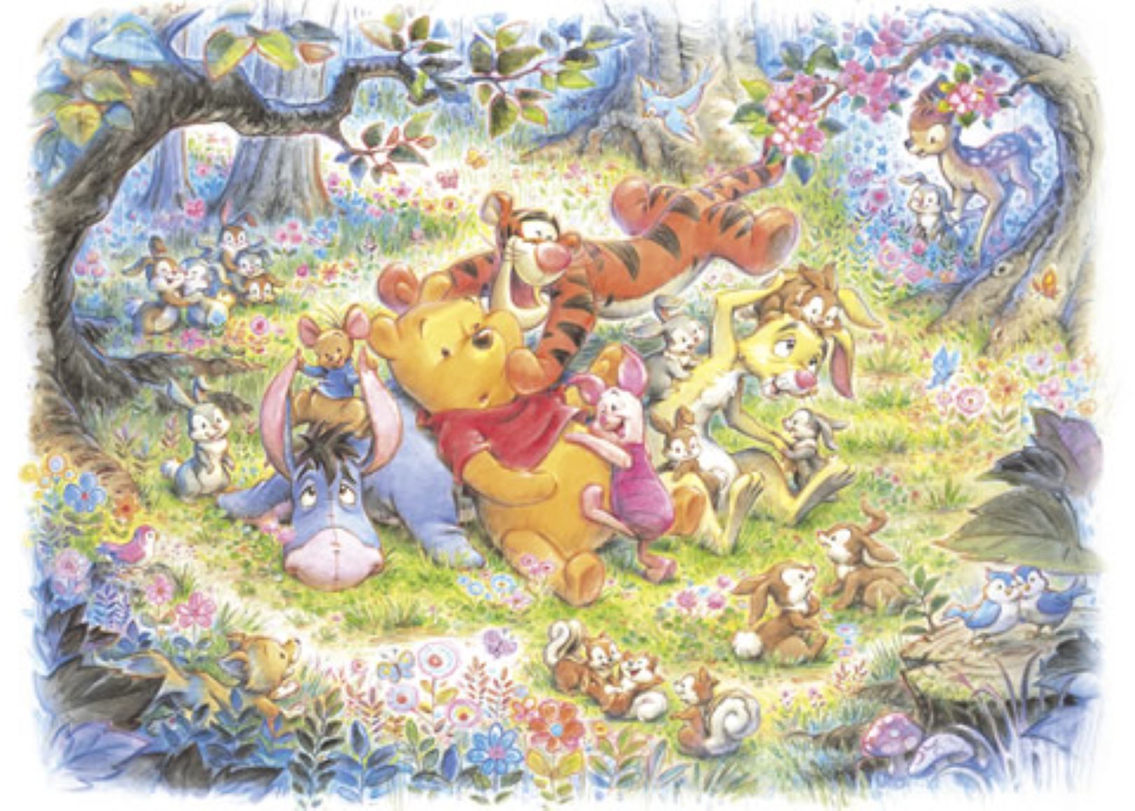 D-500-421 Tenyo Disney Winnie the Pooh and Piglet Friends