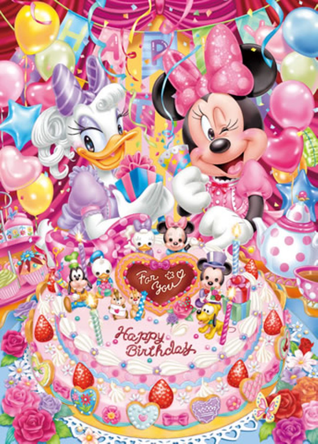D-500-455 Tenyo Disney Minnie Mouse and Daisy Duck