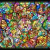 D-500-457 Tenyo Disney All Stars Stained Glass Jigsaw Gallery
